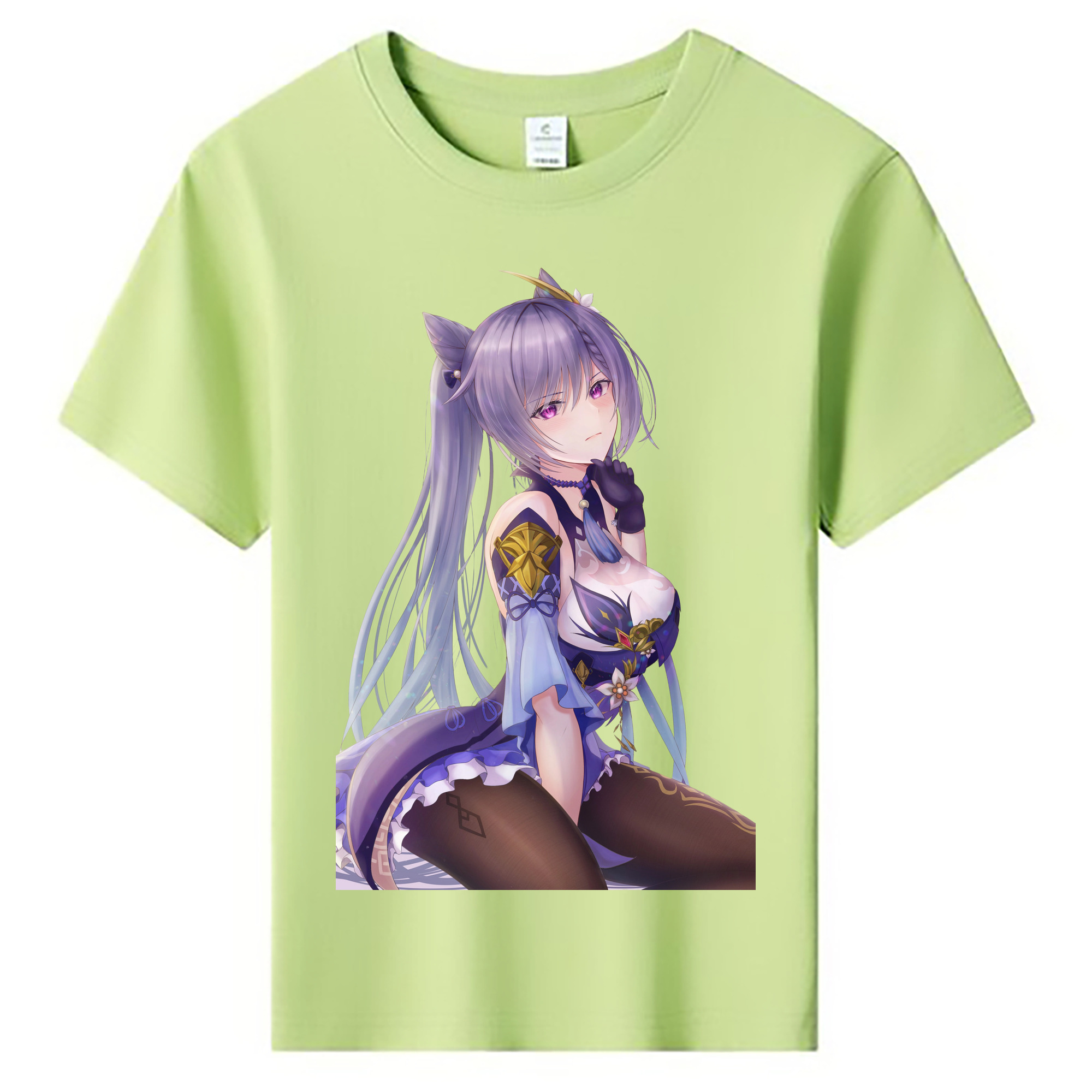 げんし神 刻晴 こくせい genshin Kokusei 綿100％キッズTシャツ（フロントプリント）